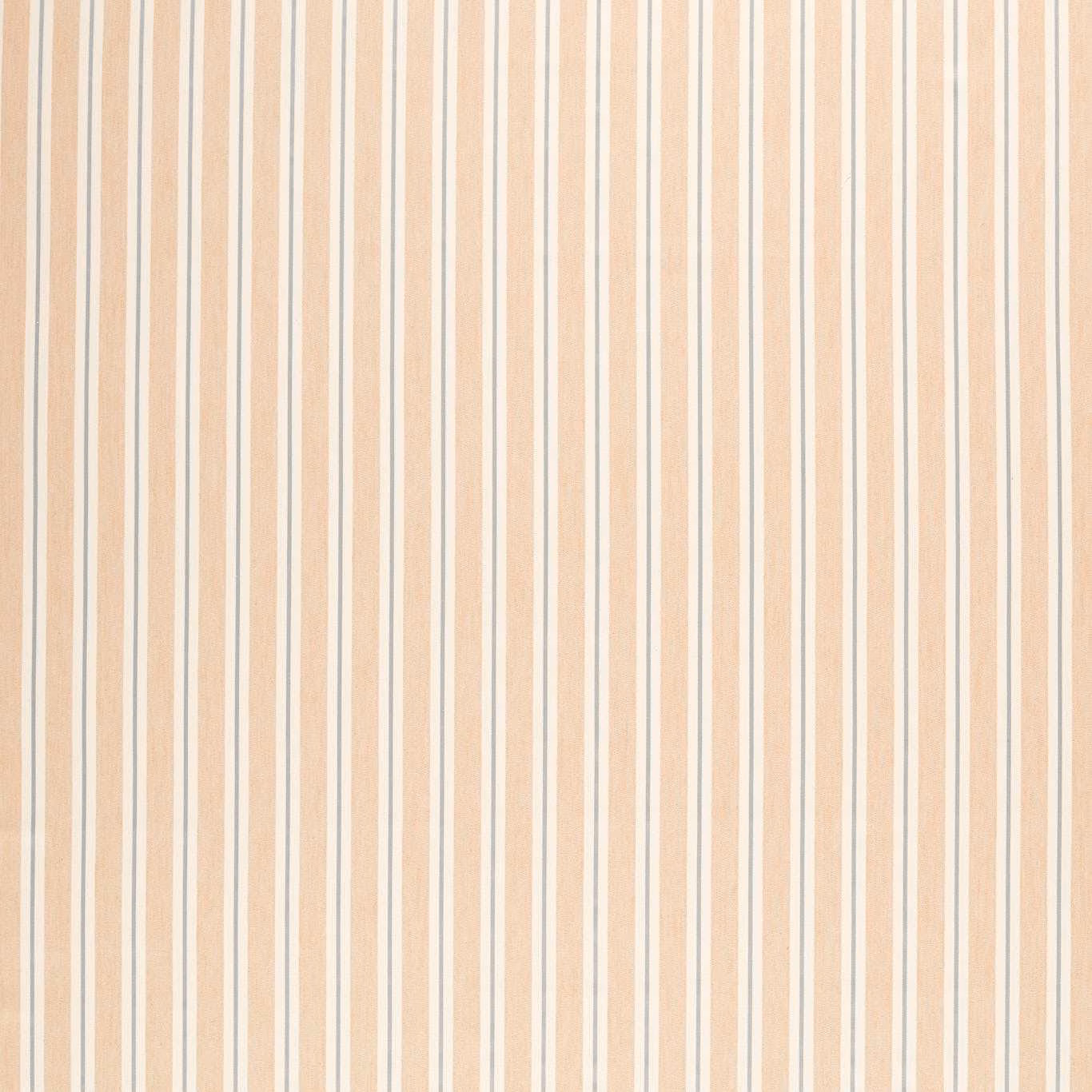Warm sand fabric with narrow cream, blush and pale blue vertical stripes