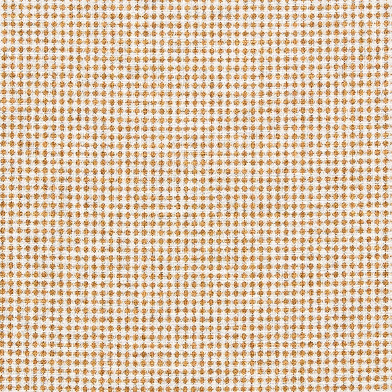 Warm barley-gold geometric flecks over a cream woven upholstery fabric