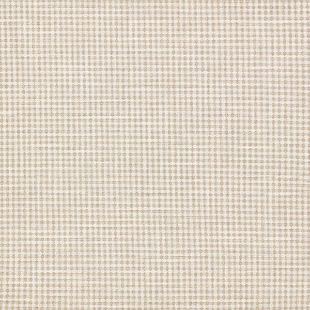 Soft pebble taupe and cream tiny-check woven upholstery fabric with tactile texture