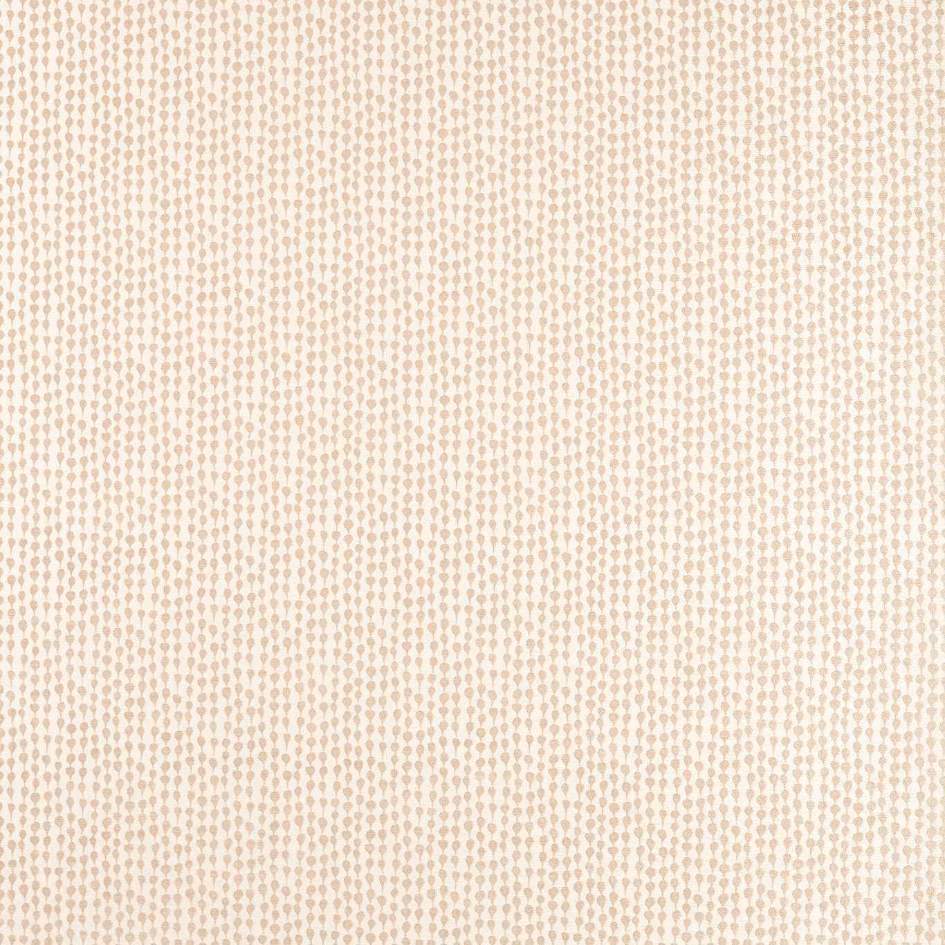 Ivory woven fabric with closely spaced warm taupe pebble marks and fine texture