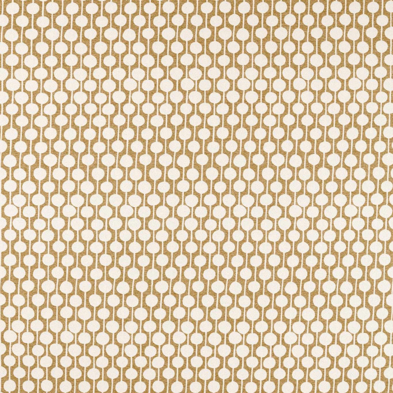 Warm barley weave with ivory linked-dot vertical geometric chains