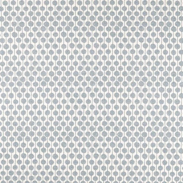 Cool mist blue-grey pebble chains on an ivory woven ground