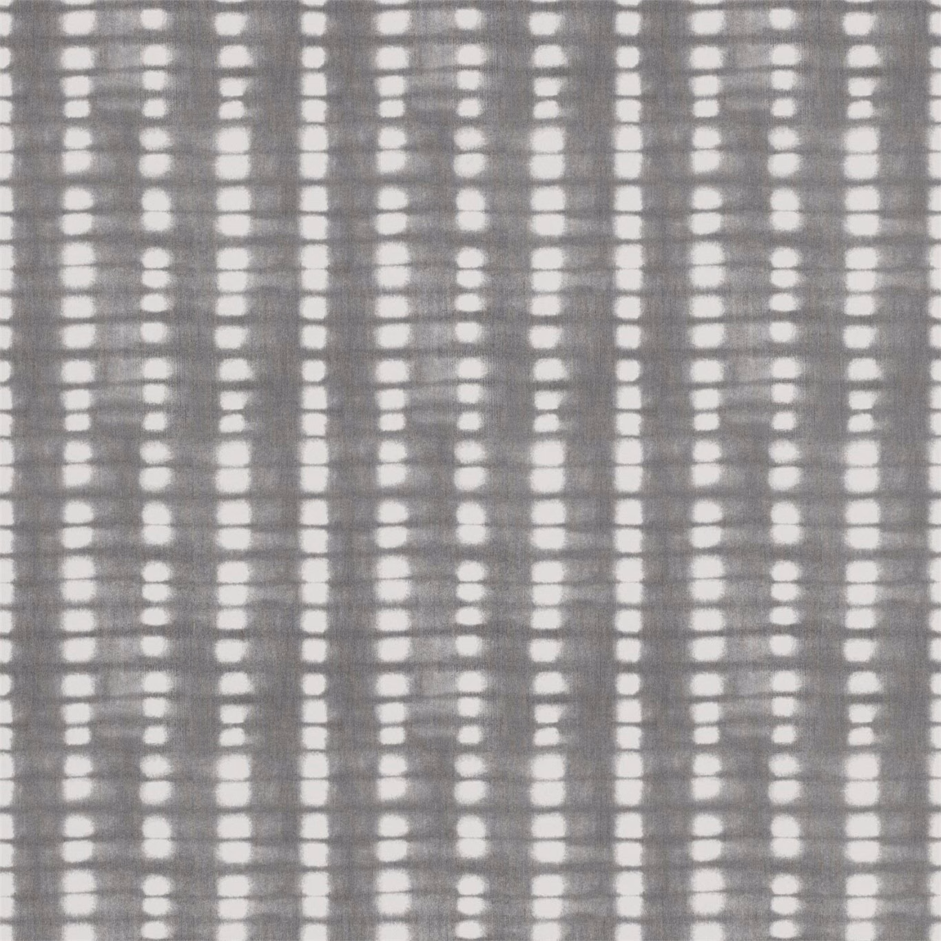 Cool slate-grey wallpaper with vertical white dash columns and a soft textured grid