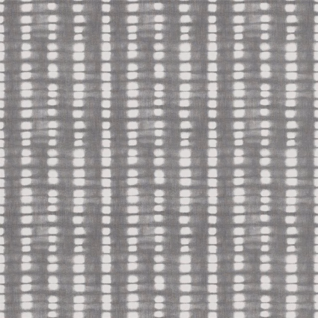 Cool slate-grey wallpaper with vertical white dash columns and a soft textured grid