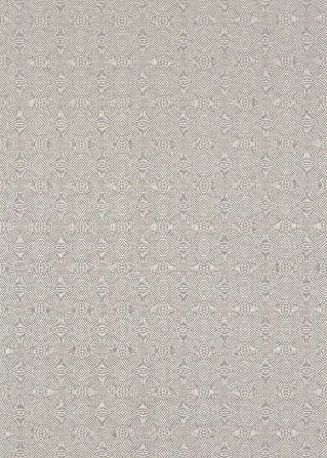 Pale silver-grey woven fabric with repeating concentric arch motifs and fine texture