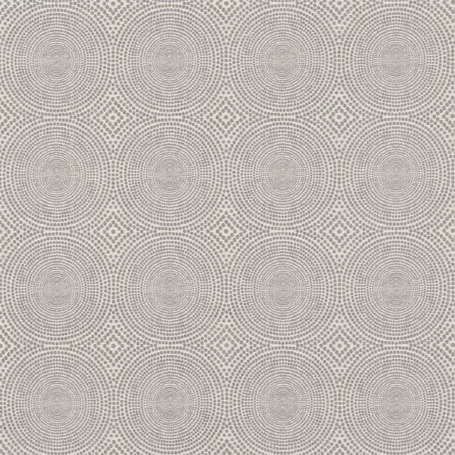 Pale silver-grey woven fabric with repeating concentric arch motifs and fine texture