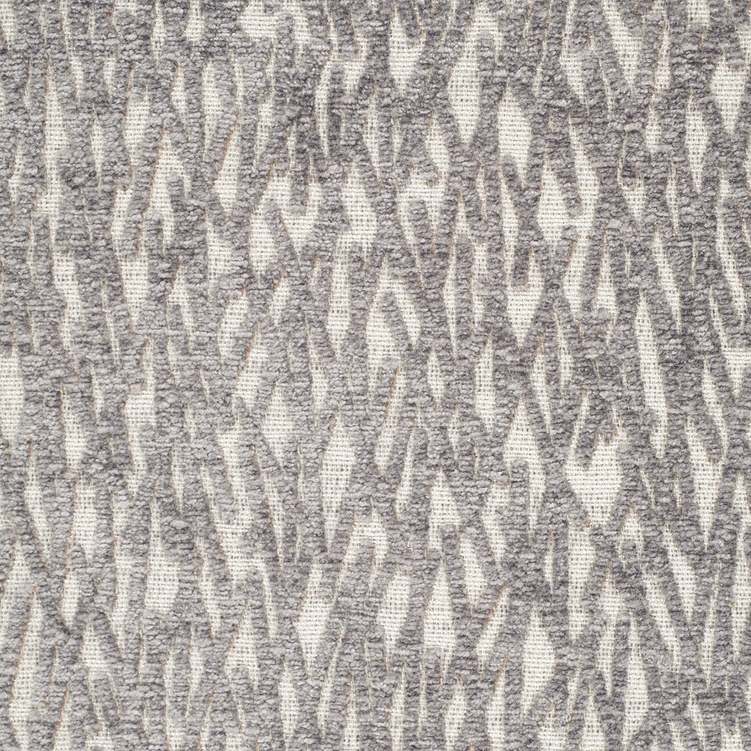 Cool fossil-grey woven fabric with pale broken vertical mineral-like markings