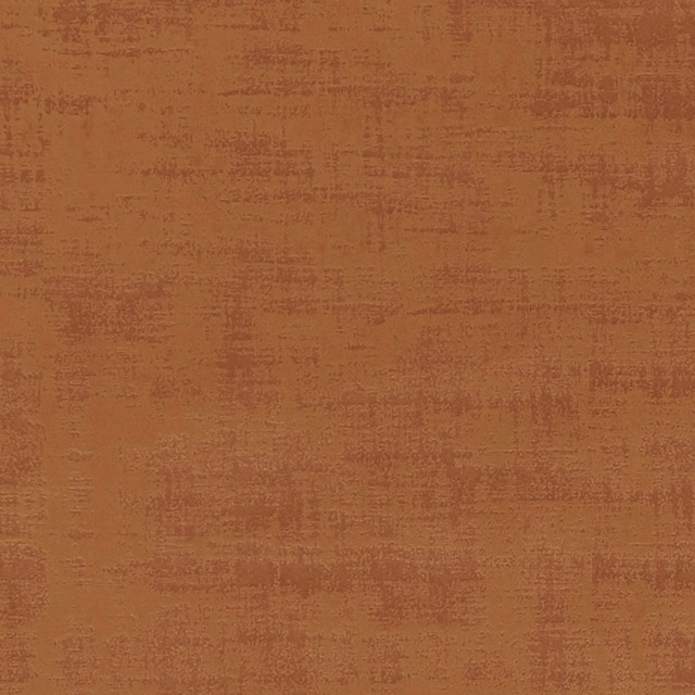 Warm spice terracotta fabric with softly distressed crosshatched woven texture