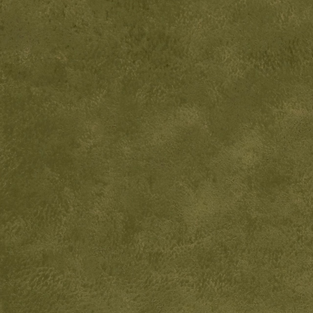 Mottled olive-green fabric with a soft, low-pile velvety surface