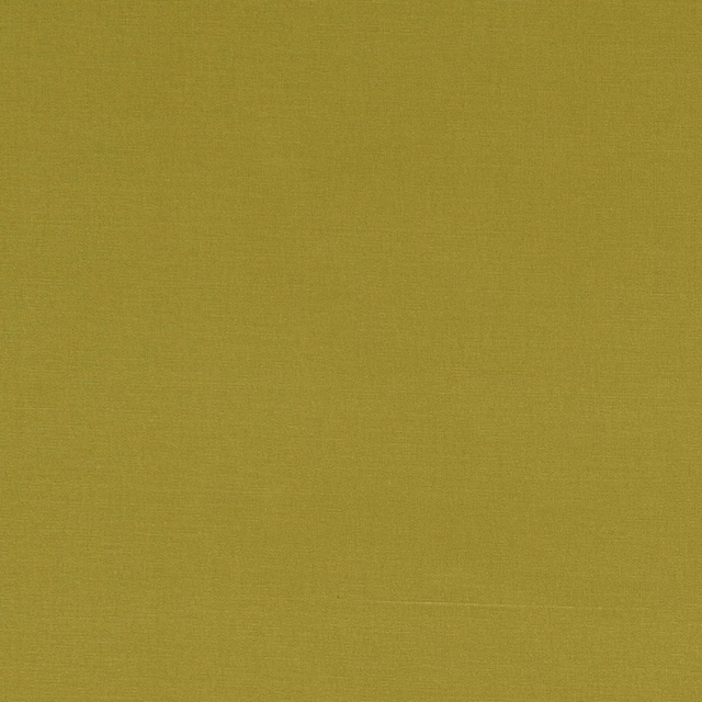 Muted citrus olive woven fabric with fine, subtle crosshatch texture