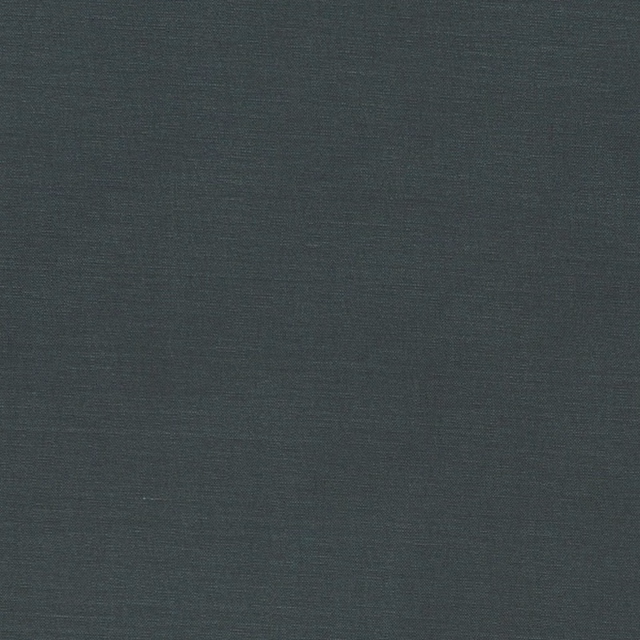 Close-up of deep gunmetal grey fabric with fine horizontal woven texture