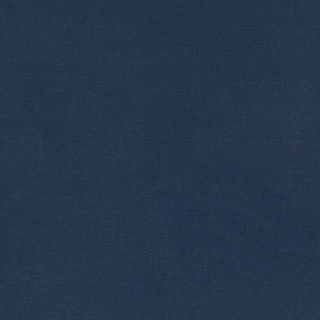 Deep marine blue plain weave showing a fine, subtly varied woven grain