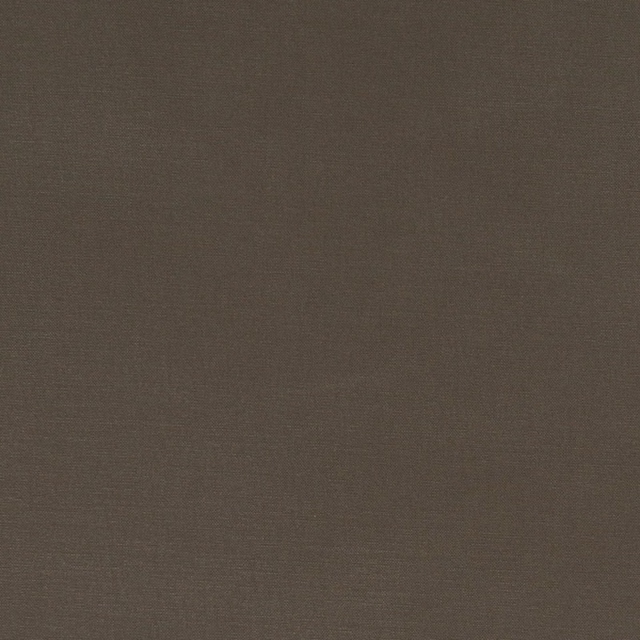 Close view of muted mocha-brown plain weave with subtle crosshatch texture