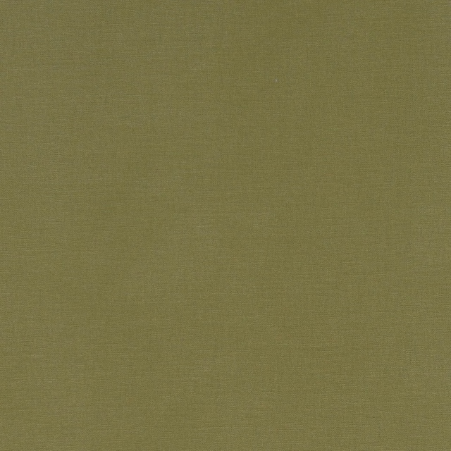 Muted moss-olive fabric with a fine, even crosshatch weave