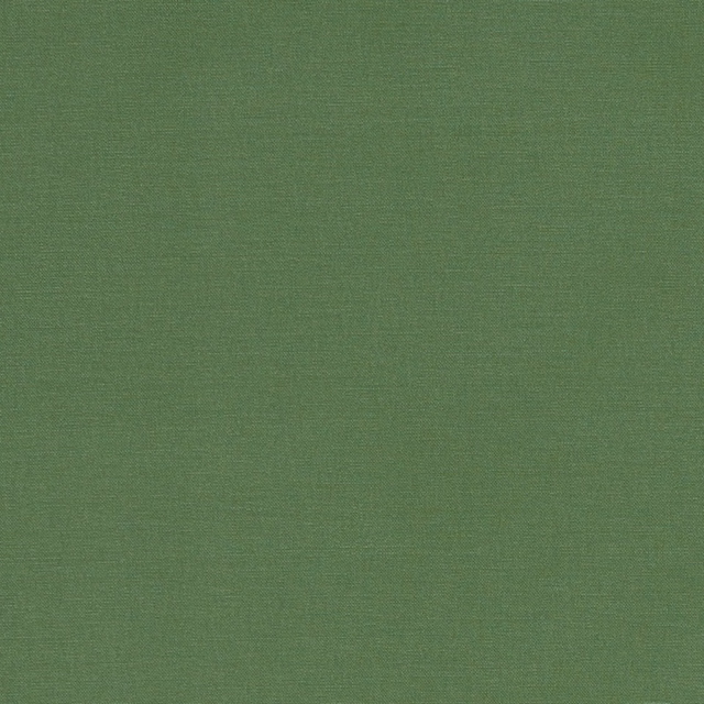 Close-up of muted palm-green plain weave with a fine, even texture