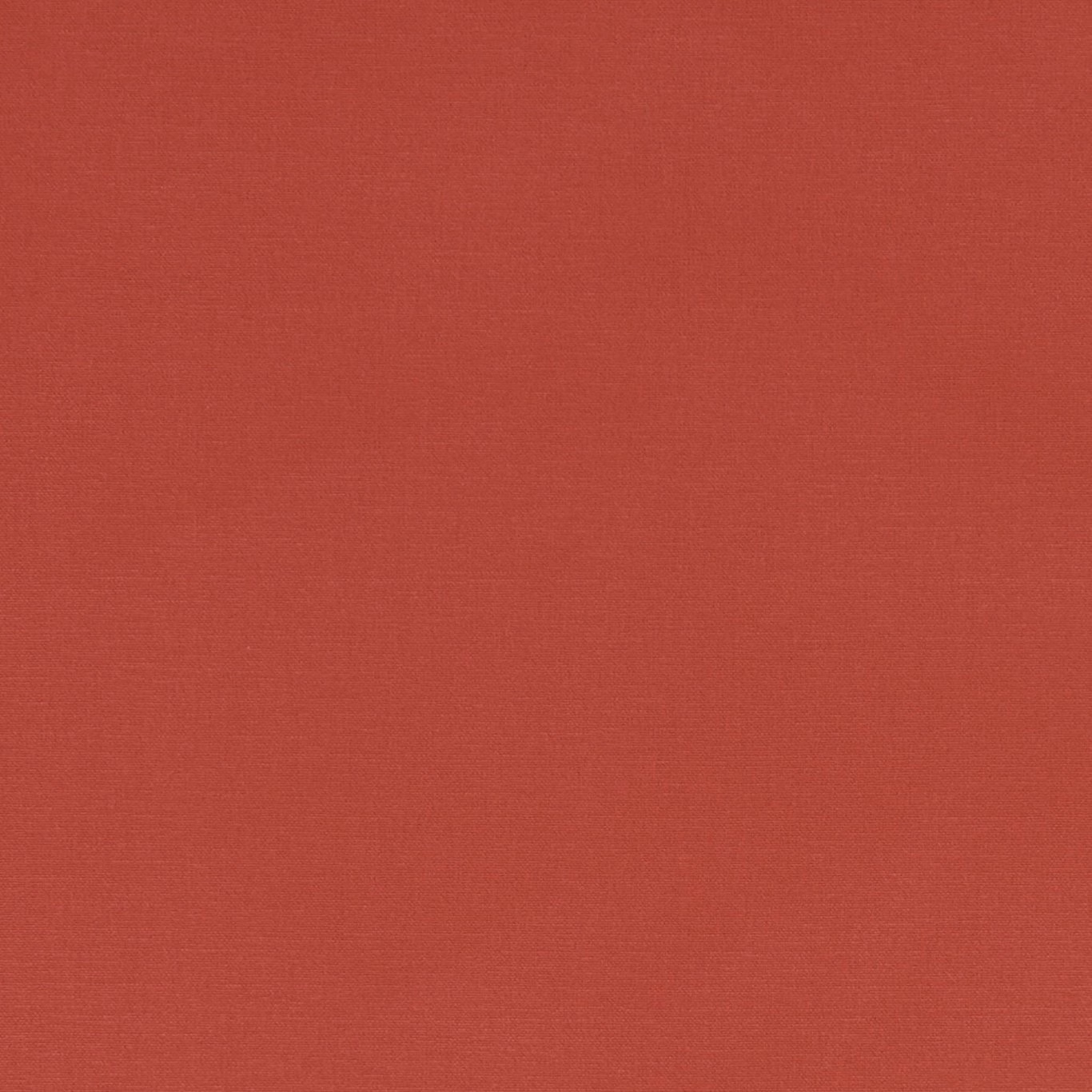 Close-up of warm brick-red Alora fabric with a fine, even woven texture