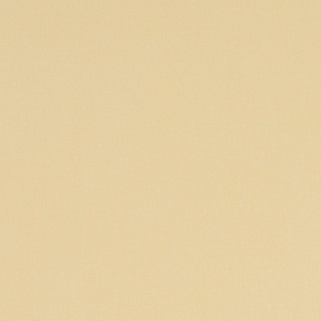 Close-up of plain woven straw-yellow fabric with a softly textured surface