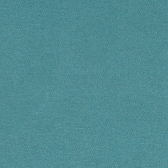 Cool turquoise plain weave with a subtle crosshatched textile surface