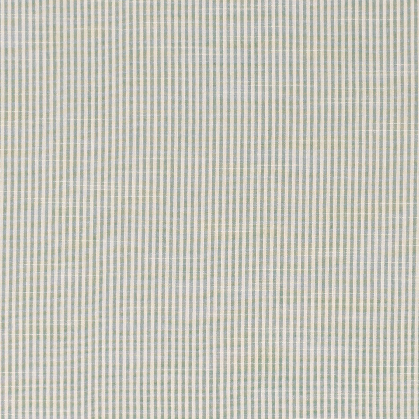 Pale aqua and cream woven micro-check with fine vertical striping