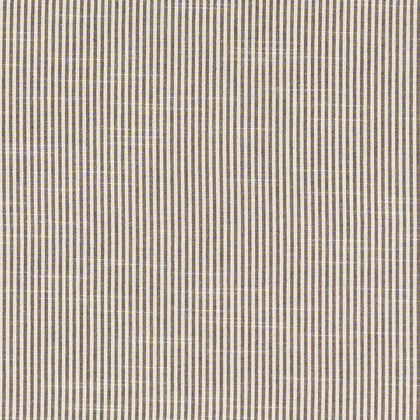 Close-up of cool charcoal and ivory fine vertical stripes with a softly woven texture