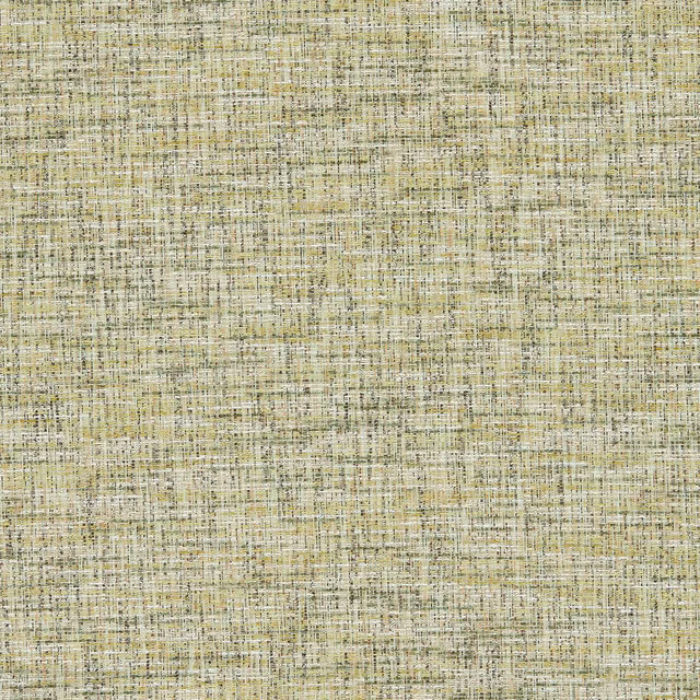 Pale spring green crosshatched fabric with cream, taupe and charcoal woven flecks