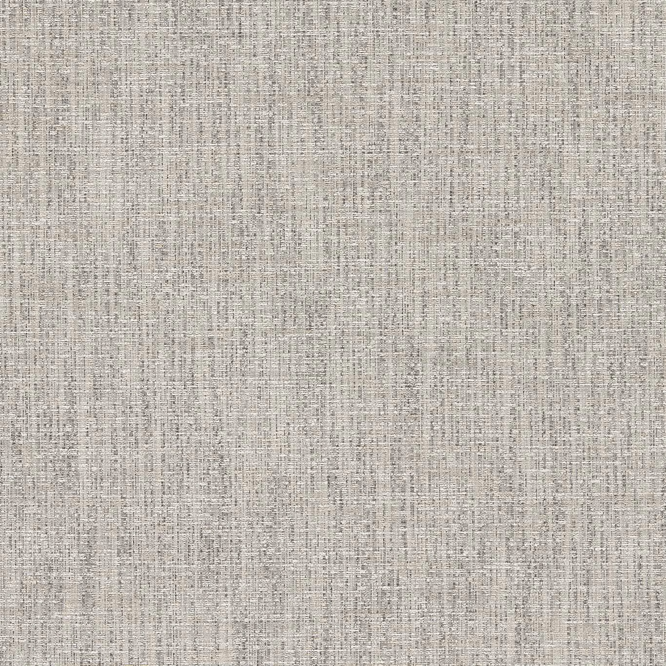 Pale stone greige woven surface with fine charcoal crosshatch texture