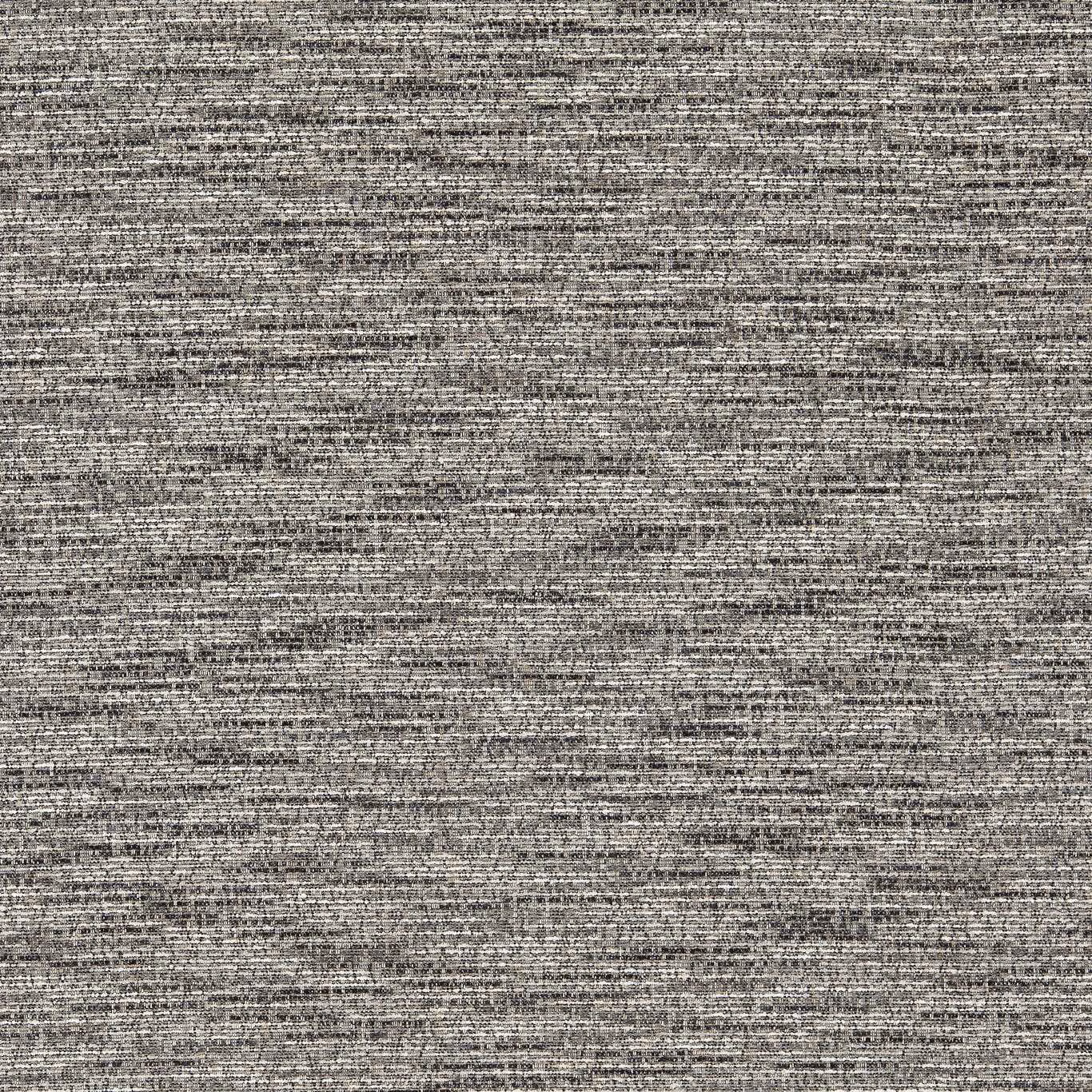 Cool storm-grey woven fabric with charcoal flecks and fine horizontal texture