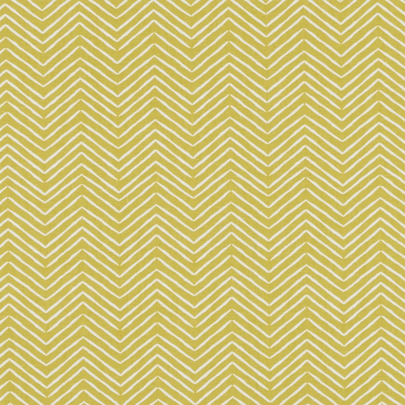 Chartreuse lime woven fabric with closely spaced cream chevron lines