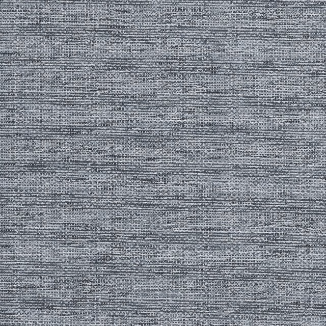 Deep charcoal-grey upholstery weave with fine broken horizontal striations and subtle flecking