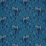 Deep teal abstract woven fabric with navy strokes and pale mineral highlights