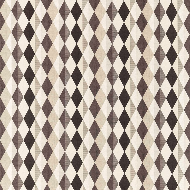 Charcoal, taupe and cream diamond weave with a lightly crosshatched surface