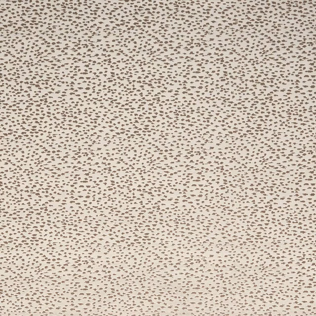 Warm stone-beige textile with dense taupe flecks and subtly textured surface