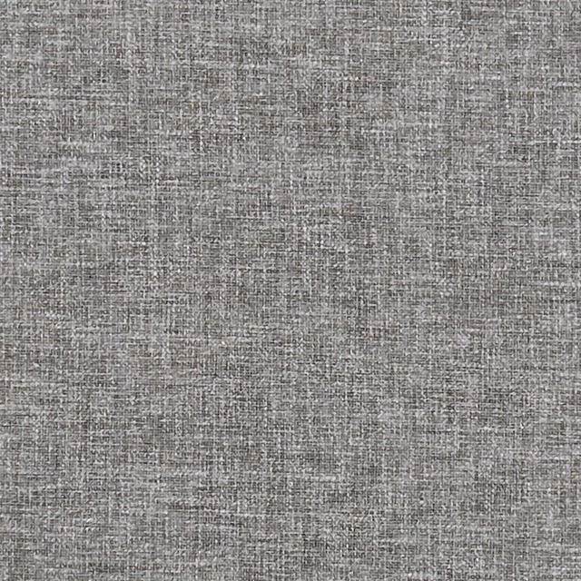 Warm birch-grey woven swatch with fine charcoal crosshatch and softly mottled texture