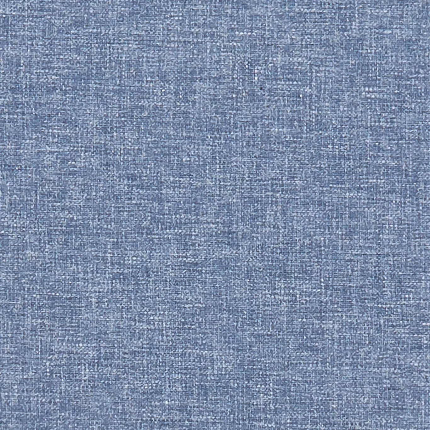 Cool denim-blue swatch with fine pale crosshatched weave and softly mottled texture