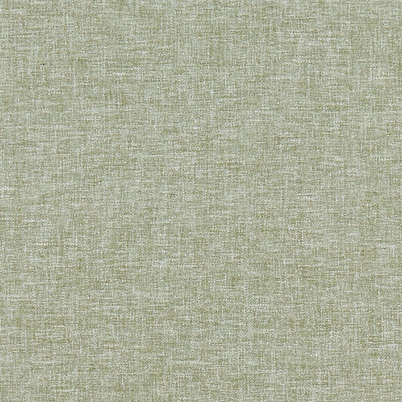 Close-up of pale sage green fabric with a fine irregular crosswoven texture