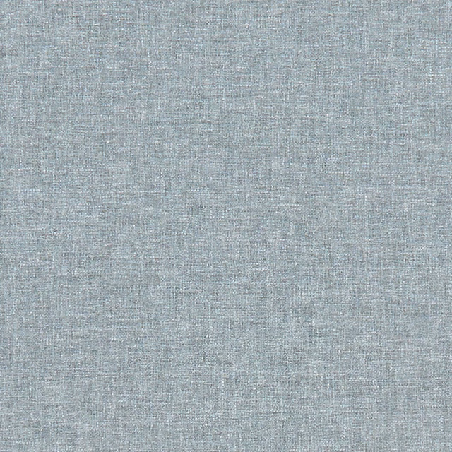 Close-up of cool blue-grey woven fabric with fine crosshatched texture