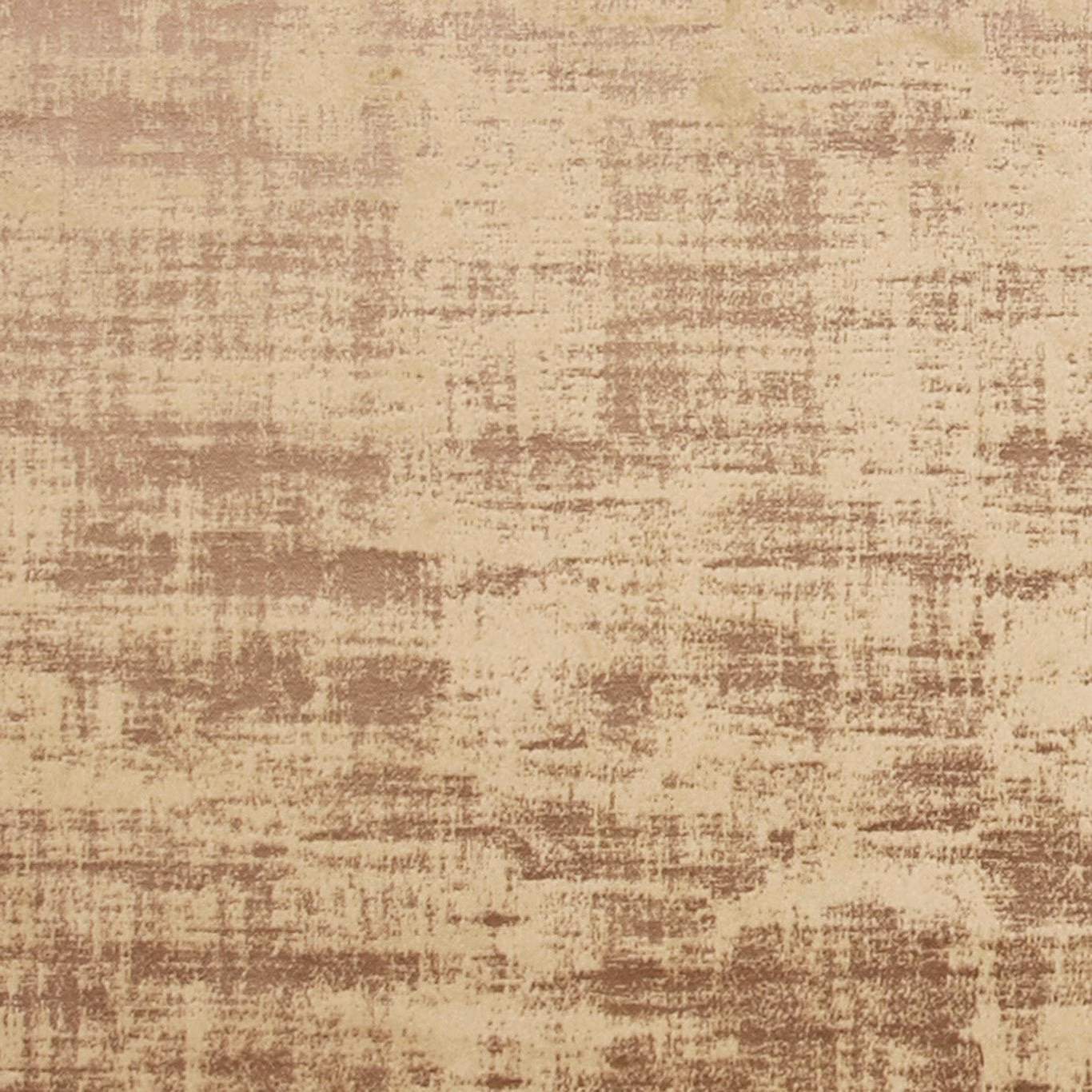 Warm antique-gold fabric with taupe-brown distressed crosshatch bands and textured slub