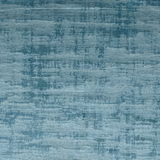Muted blue-teal fabric with pale distressed horizontal woven bands and mottled texture