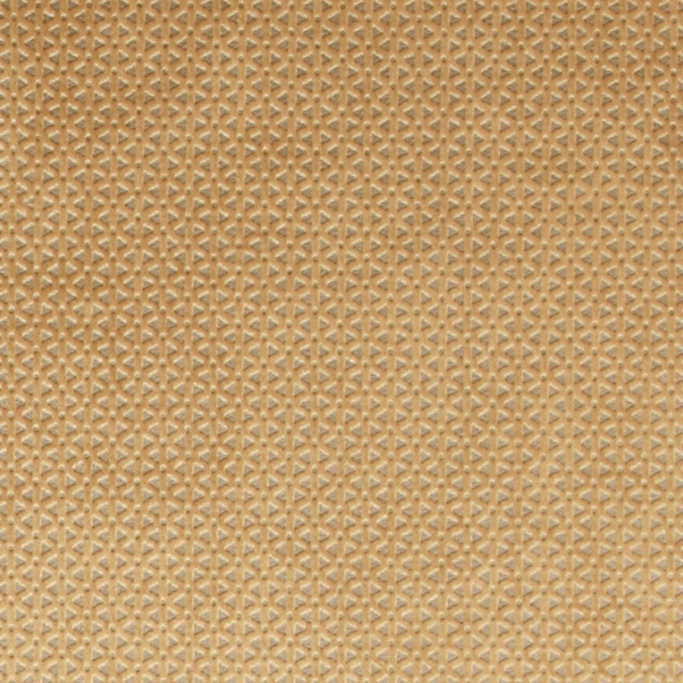 Warm antique-gold woven fabric with a tiny pale geometric lattice texture