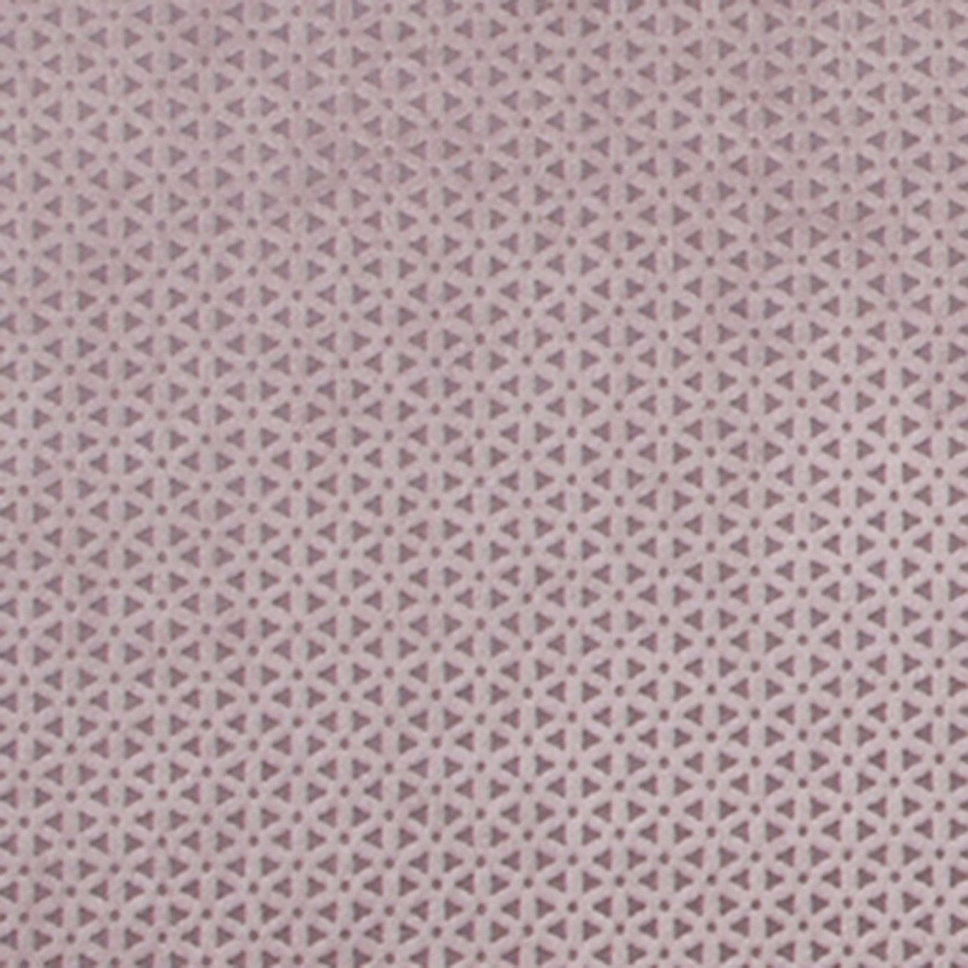 Dusty heather-mauve woven fabric with pale geometric lattice motif