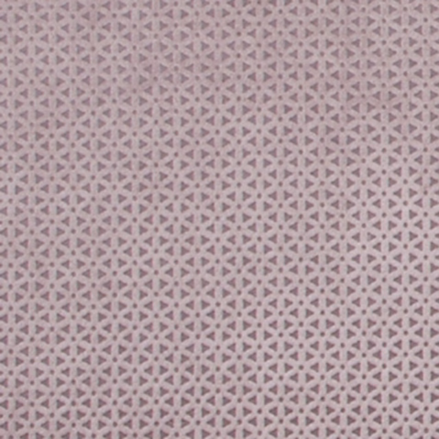 Dusty heather-mauve woven fabric with pale geometric lattice motif