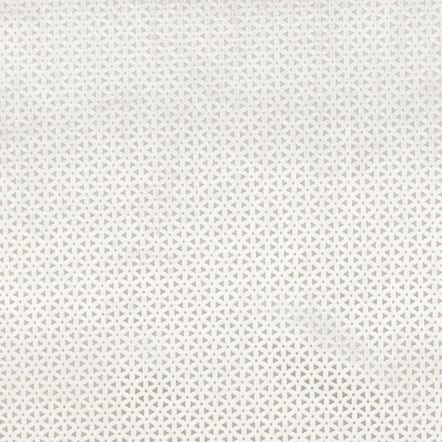 Pale stone woven textile with tiny repeating triangular geometric texture and soft grey depth