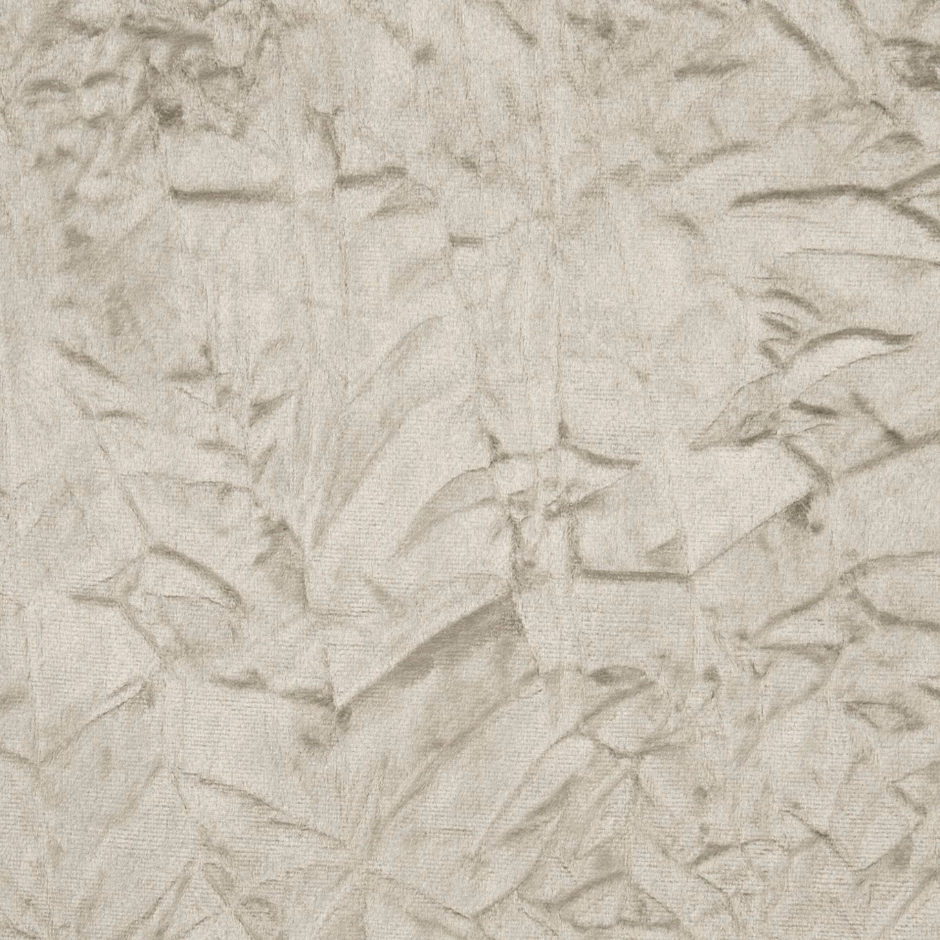 Pale stone botanical fabric with softly sketched leaves and tactile woven texture