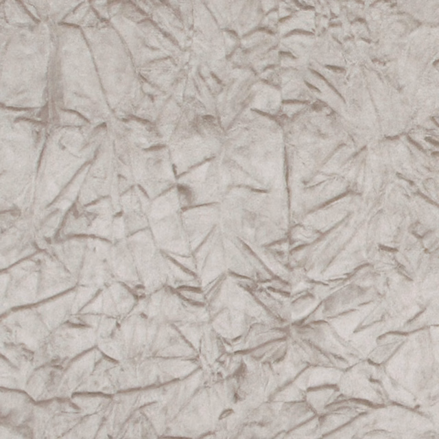 Pale taupe fabric with crinkled branching lines and softly varied texture