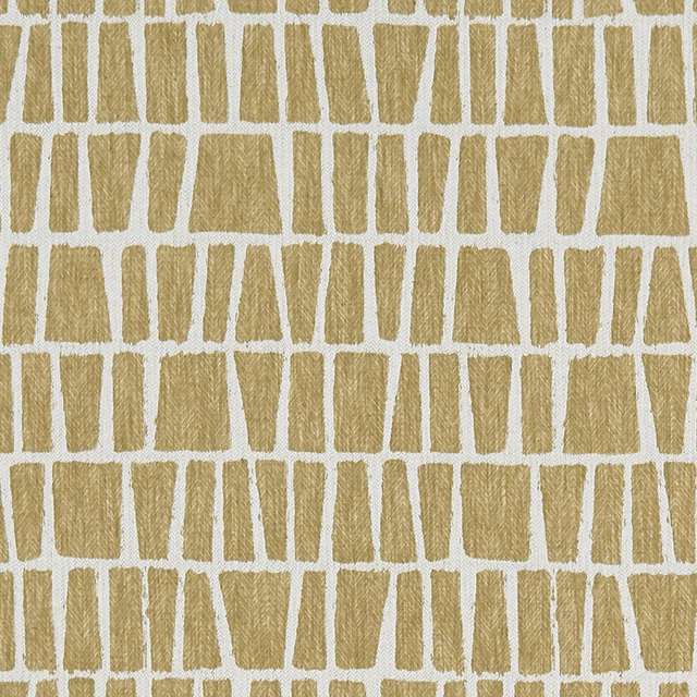 Ochre and ivory irregular block grid with a subtly brushed woven texture