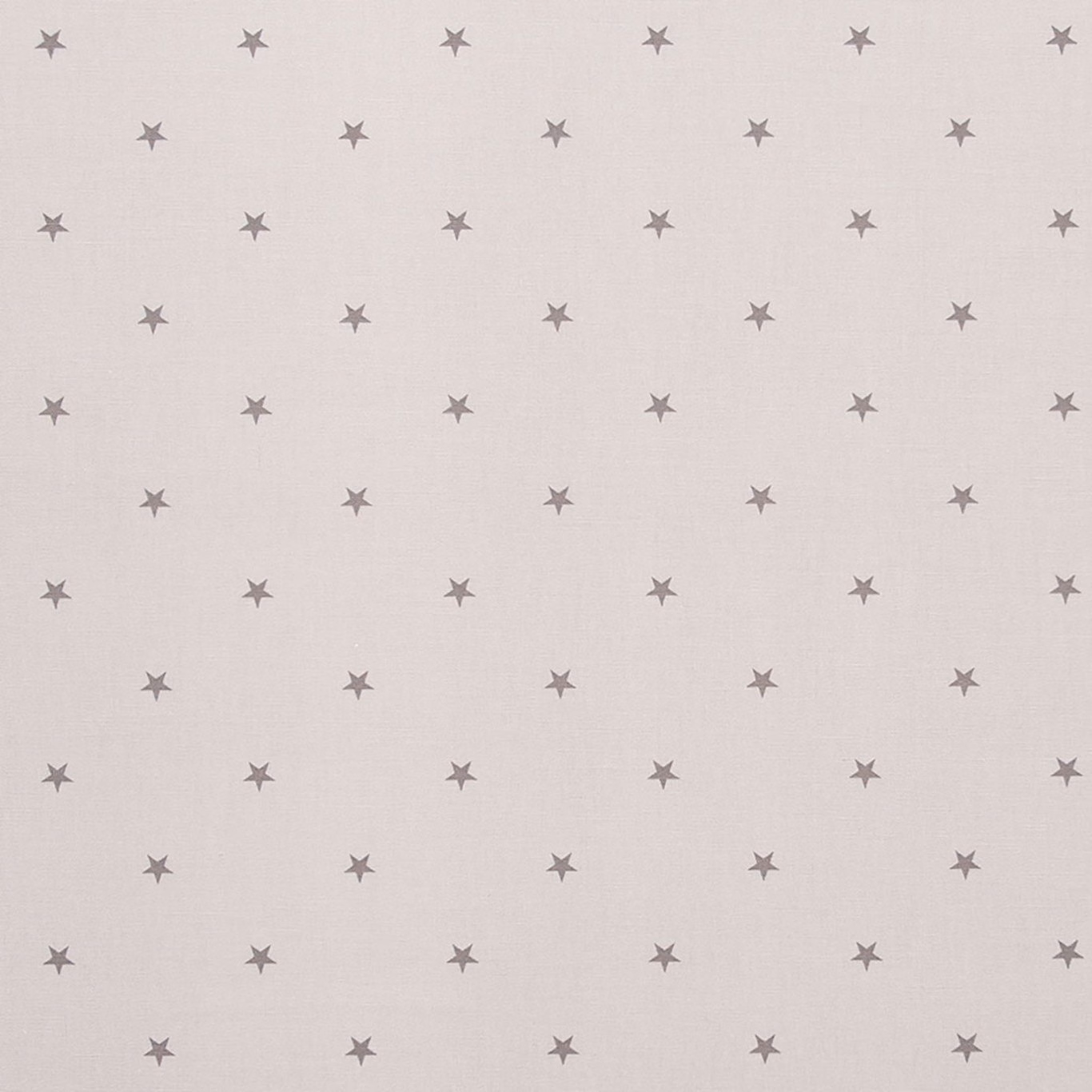 Pale smoky-grey woven fabric with evenly spaced soft grey star motifs