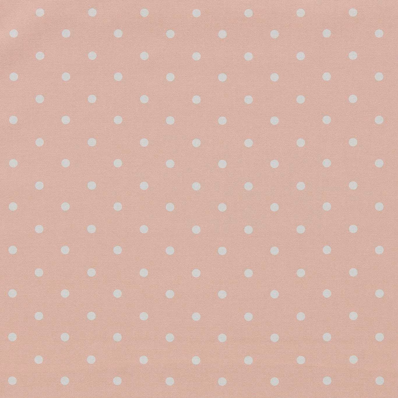 Soft blush pink weave with evenly spaced small pale ivory dots
