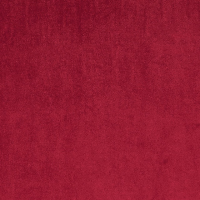 Deep scarlet red textile with softly mottled, velvety-looking plain surface