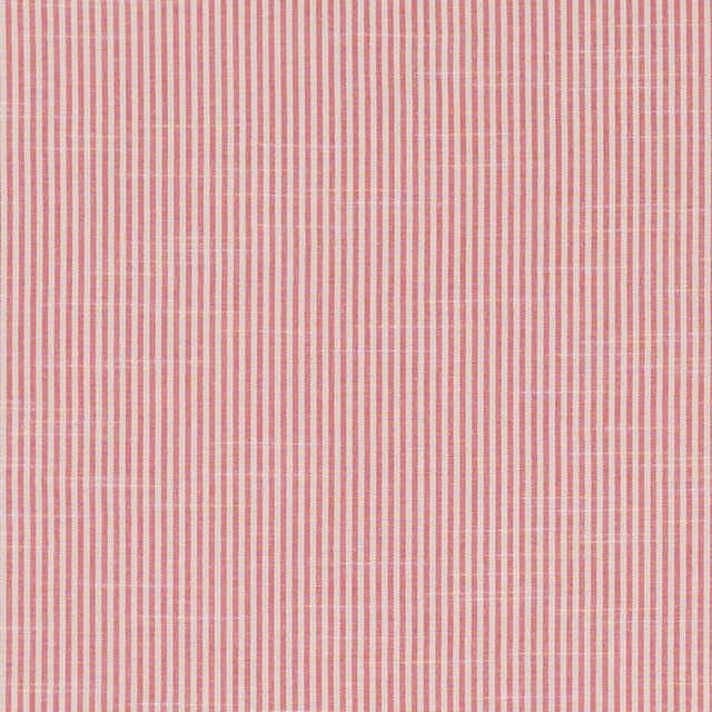 Fine vertical fuchsia and blush stripes in a lightly textured woven surface