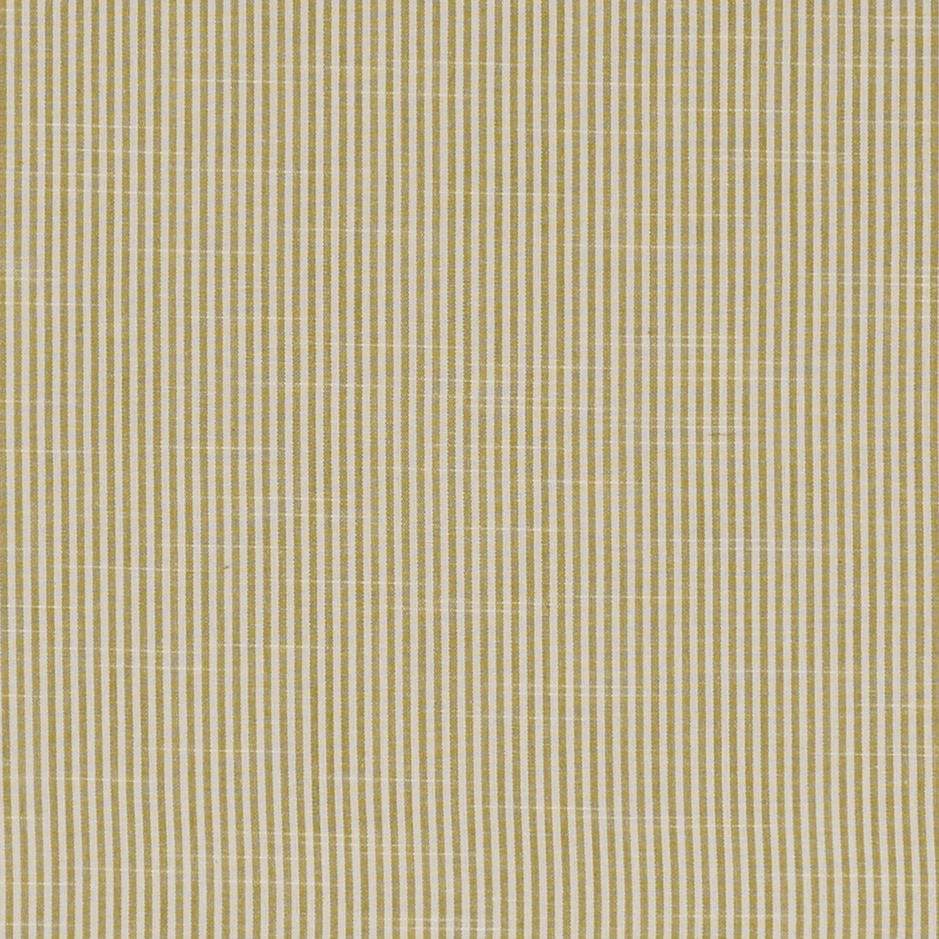 Muted olive and cream fine vertical stripe with a softly woven texture